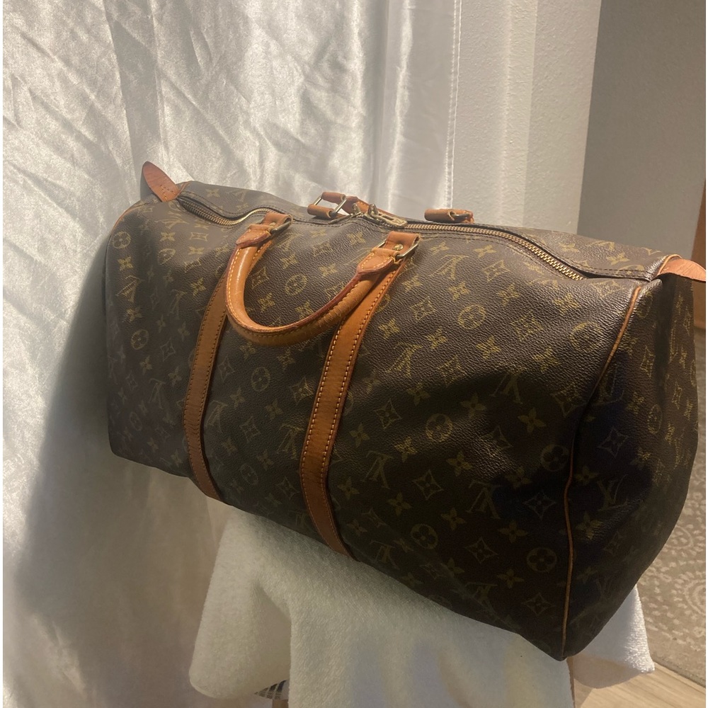 Authentic 58 Louis Vuitton Keep all Weekender Luggage Bag - Picture 4 of 16